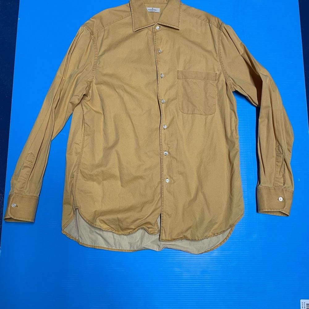 Ermenegildo Zegna Men's Camel‎ Button Down Shirt